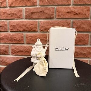 Pandora Cream Santa Ornament